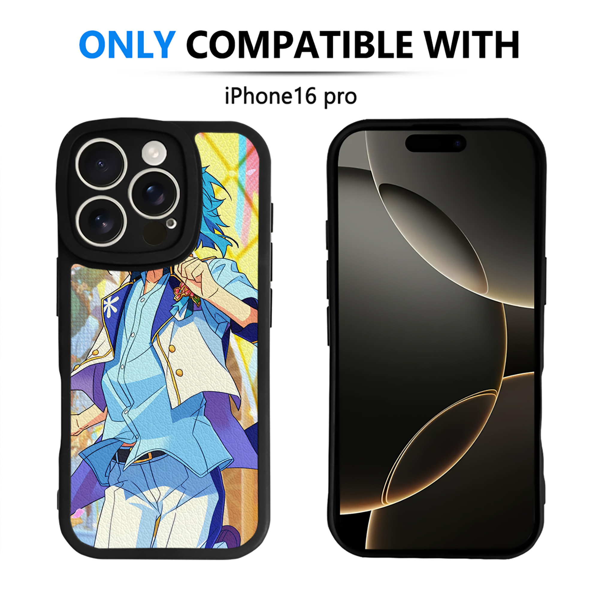 （画像用） あんさんぶるスターズ! Ensemble Stars 【iPhone 16シリーズ対応】シリコンスマホケース（レザー調） 材質：シリコン